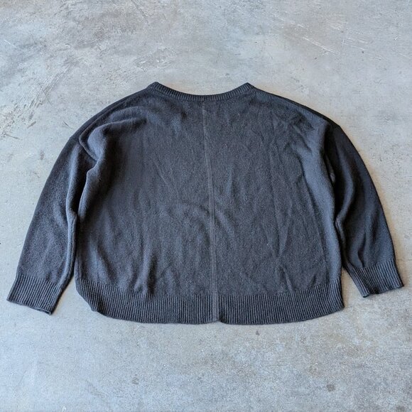 Brochu Walker The Everyday Cashmere Bright Crew in Black large - Picture 10 of 10